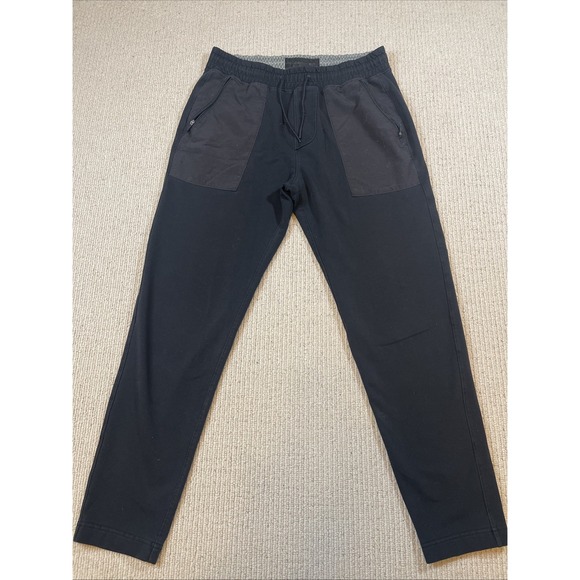 Abercrombie & Fitch Other - Abercrombie & Fitch Mens Small Sweatpants Tapered Athletic Zip Pockets Black